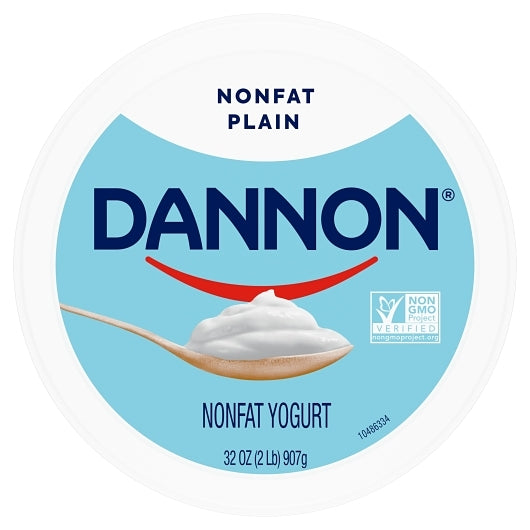Dannon Non Fat Natural Plain Yogurt, 6 x 32 oz Case - DOT product image 5