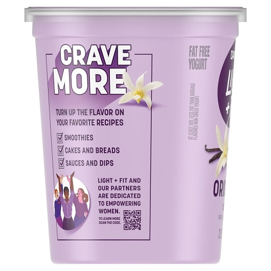 Light and Fit Nonfat Vanilla Yogurt, 6 x 32 oz Case - DOT product image 2