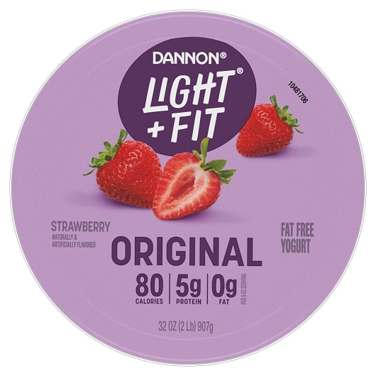 Light & Fit Nonfat Strawberry Yogurt, 6 x 32 oz Case - DOT product image 4