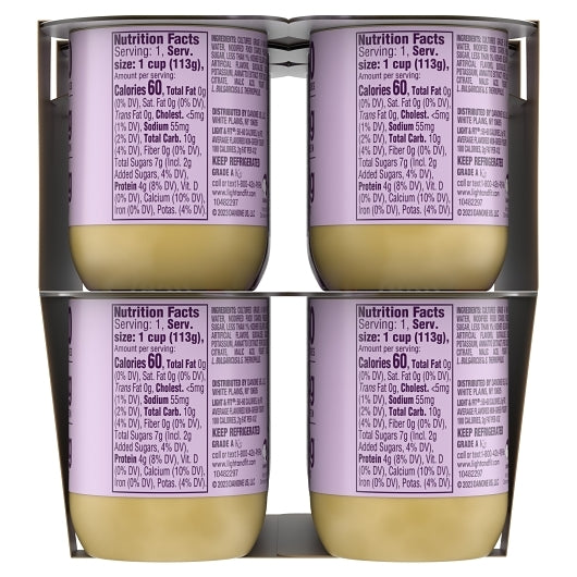 Light & Fit Nonfat 4 Strawberry, 4 Strawberry Banana, and 4 Peach Yogurt, 4 x 48 oz Case - DOT product image 3