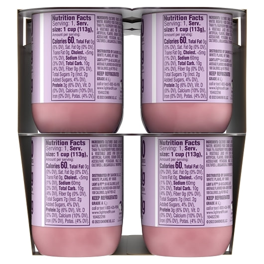 Light and Fit Nonfat 4 Strawberry, 4 Raspberry, and 4 Blueberry Yogurt, 4 x 48 oz Case - DOT product image 3