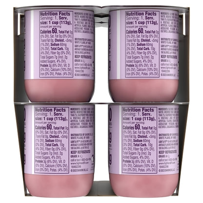 Light and Fit Nonfat 4 Strawberry, 4 Raspberry, and 4 Blueberry Yogurt, 4 x 48 oz Case - DOT product image 3
