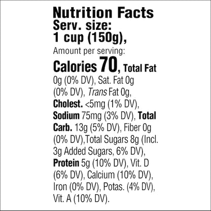 Light & Fit Nonfat Blueberry Yogurt, 12 x 5.3 oz Case - DOT product image 6