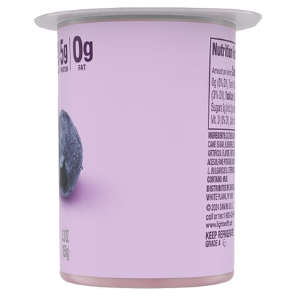 Light & Fit Nonfat Blueberry Yogurt, 12 x 5.3 oz Case - DOT product image 4