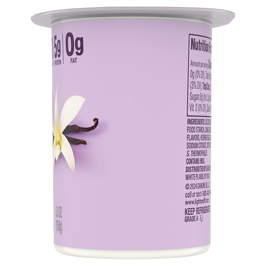 Light & Fit Nonfat Vanilla Yogurt, 12 x 5.3 oz Case - DOT product image 3
