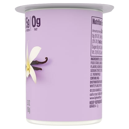Light & Fit Nonfat Vanilla Yogurt, 12 x 5.3 oz Case - DOT product image 3