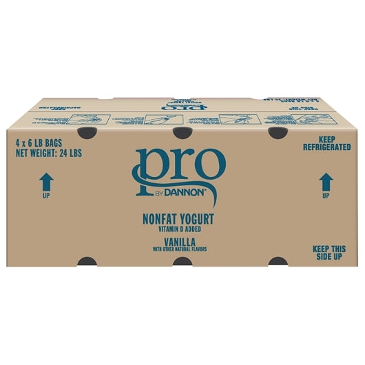 Dannon Pro Traditional Vanilla Yogurt, 4 x 6 lb Case - Cheese & Dairy
