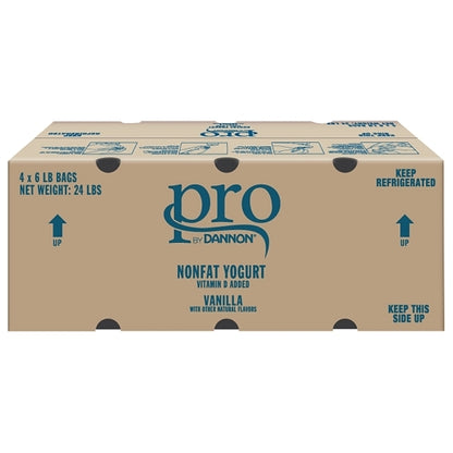 Dannon Pro Traditional Vanilla Yogurt, 4 x 6 lb Case - Cheese & Dairy