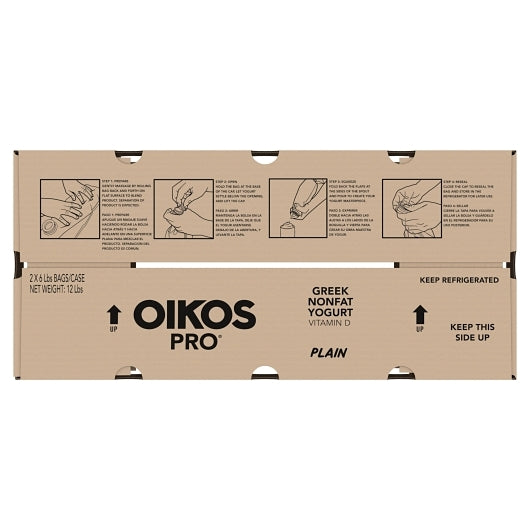 Oikos Pro Plain Greek Yogurt, 2 x 6 lb Case - DOT product image 5
