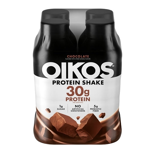 Oikos Ready To Drink Chocolate Protein Shake, 3 x 48 fl oz Case - Nutrition Drinks
