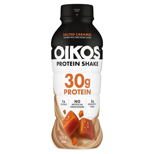 Oikos Ready To Drink Salted Caramel Protein Shake, 12 x 12 fl oz Case - Nutrition Drinks
