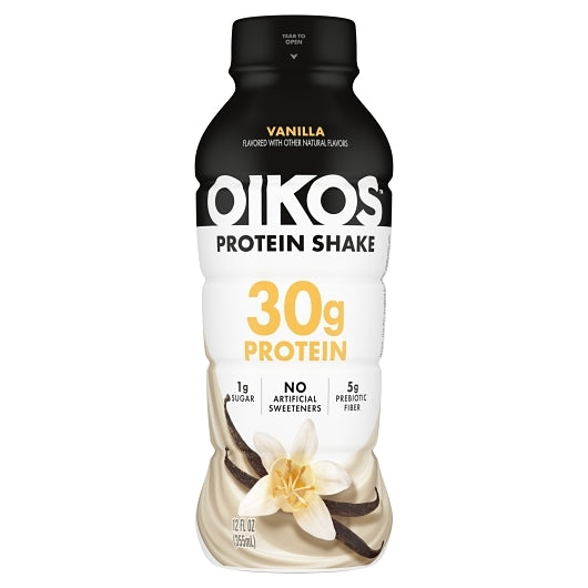 Oikos Ready To Drink Vanilla Protein Shake, 12 x 12 fl oz Case - Nutrition Drinks