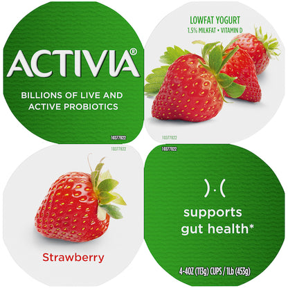 Activia Low Fat Strawberry Yogurt, 6 x 16 oz Case - DOT product image 5