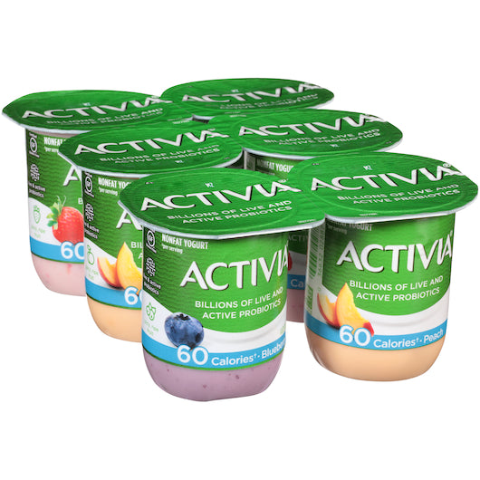 Activia Light Strawberry Peach Blueberry Probiotic Yogurt (4 Oz, 24 Per Case) - DOT product image 1