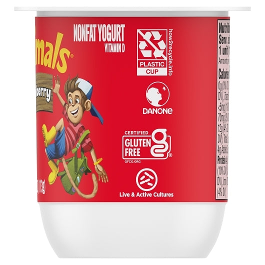 Danimals Nonfat Strawberry Yogurt, 1 x 4 oz Case - DOT product image 3