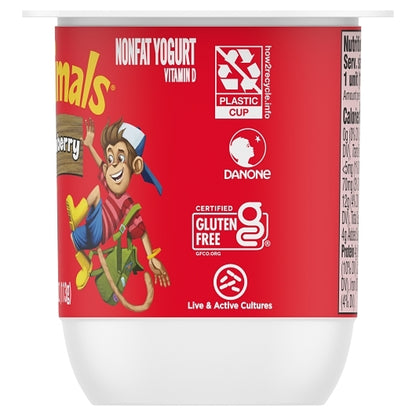 Danimals Nonfat Strawberry Yogurt, 1 x 4 oz Case - DOT product image 3