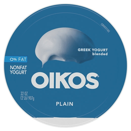 Oikos Greek Nonfat Plain Yogurt, 6 x 32 oz Case - DOT product image 4