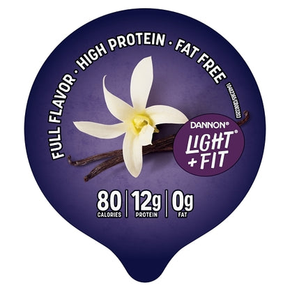 Light and Fit Nonfat Vanilla Yogurt, 12 x 5.3 oz Case - DOT product image 4