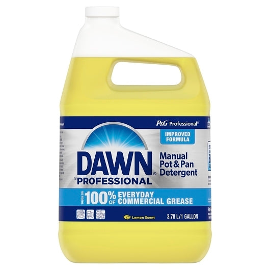 Dawn Professional Manual Pot & Pan Detergent Lemon Scent Concentrate, 4 x 1 GA Case - Cleaners & Sanitizers