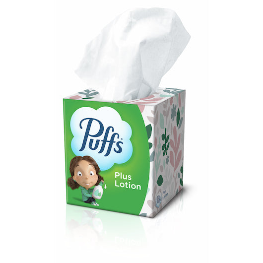 Puffs Plus Cube, 24 x 56 ct Case - Janitorial Supplies