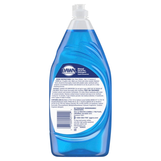 Dawn Professional Manual Pot And Pan Detergent Dish Soap Regular Scent Concentrate, 8 x 38 oz Case - DOT product image 4