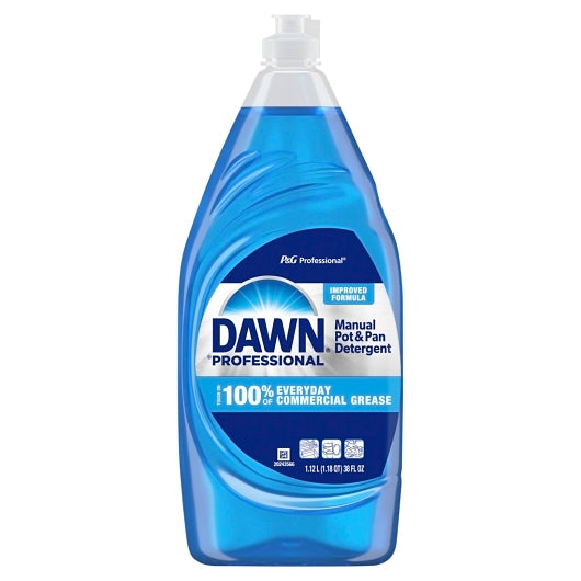 Dawn Professional Manual Pot And Pan Detergent Dish Soap Regular Scent Concentrate, 8 x 38 oz Case - Cleaners &