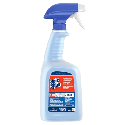 Spic and Span Disinfecting Spray All Purpose and Glass Cleaner Ready-To-Use, 8 x 32 oz Case - Cleaners & Sanitizers