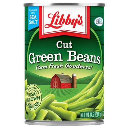 Libby's Cut Green Beans, 24 x 14.5 oz Case - Fruit & Sides
