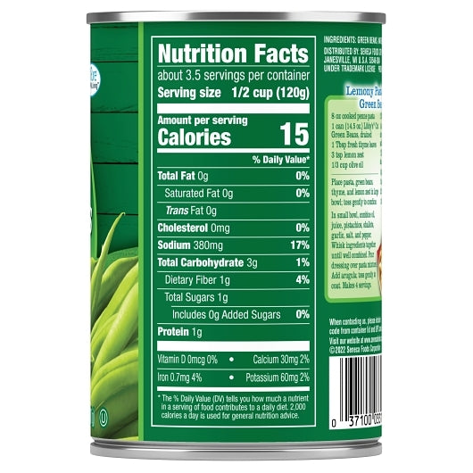 Libby's Cut Green Beans, 24 x 14.5 oz Case - DOT product image 5