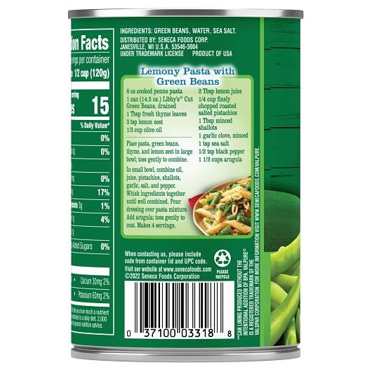 Libby's Cut Green Beans, 24 x 14.5 oz Case - DOT product image 4
