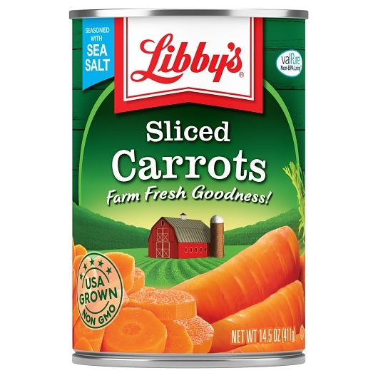 Libbys Medium Sliced Libby Medium Sliced Carrots, 24 x 14.5 oz Case - Fruit & Sides