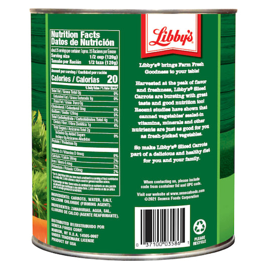 Libby's LIBBY CARROTS SLICED MEDIUM LOW SODIUM, 6 x 105 oz Case - DOT product image 2