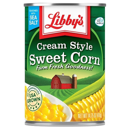 Libby Fancy Cream Style Sweet Corn, 24 x 14.75 oz Case - DOT product image 2