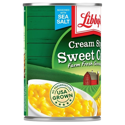 Libby Fancy Cream Style Sweet Corn, 24 x 14.75 oz Case - DOT product image 3