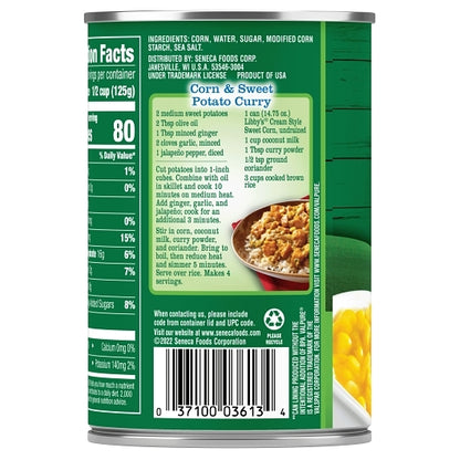 Libby Fancy Cream Style Sweet Corn, 24 x 14.75 oz Case - DOT product image 4