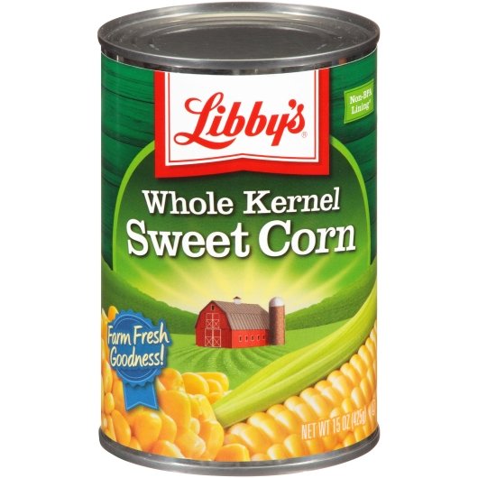 Libby's Whole Kernel Sweet Corn, 24 x 15 oz Case - Fruit & Sides