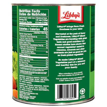 Libby's Mixed Vegetables, 6 x 104 oz Case - DOT product image 2