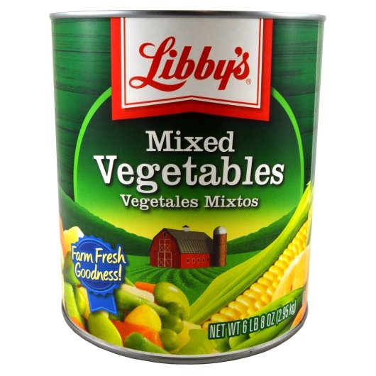 Libby's Mixed Vegetables, 6 x 104 oz Case - Fruit & Sides