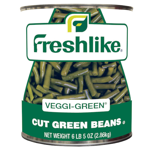 Freshlike Cut Green Beans, 6 x 101 oz Case - Fruit & Sides