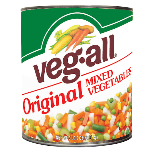 Veg-All Original Mixed VEGETABLEs, 6 x 104 oz Case - Fruit & Sides