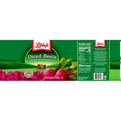 Libby Seneca Foods Diced Beets, 6 x 104 oz Case - DOT product image 7