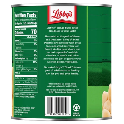 Libbys Diced Potatoes , 6 x 102 oz Case - Fruit & Sides