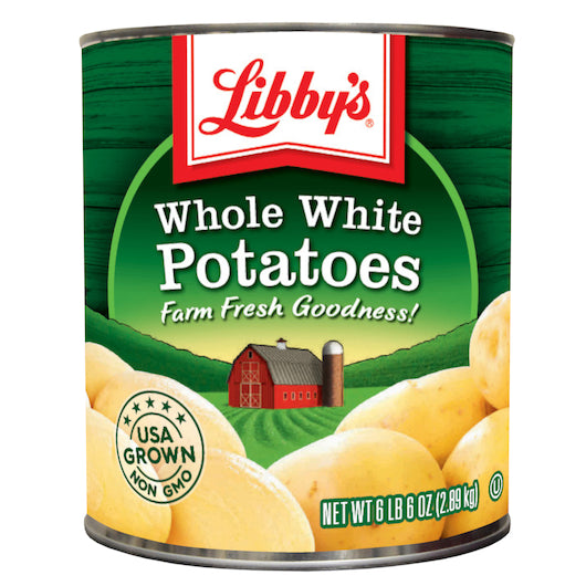 Libbys Whole White Potatoes, 6 x 102 oz Case - Fruit & Sides