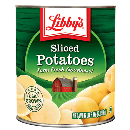 Libbys Fancy Sliced Potatoes, 6 x 102 oz Case - Fruit & Sides