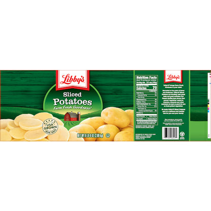 Libbys Fancy Sliced Potatoes, 6 x 102 oz Case - DOT product image 7
