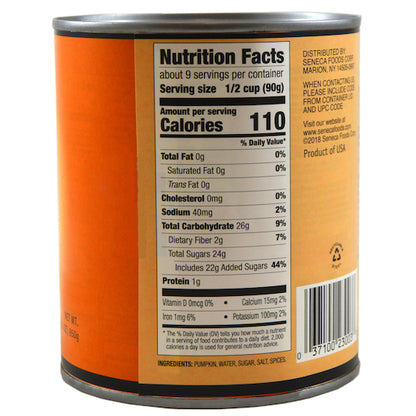 Seneca Farms Pumpkin Pie Mix, 12 x 30 oz Case - DOT product image 2