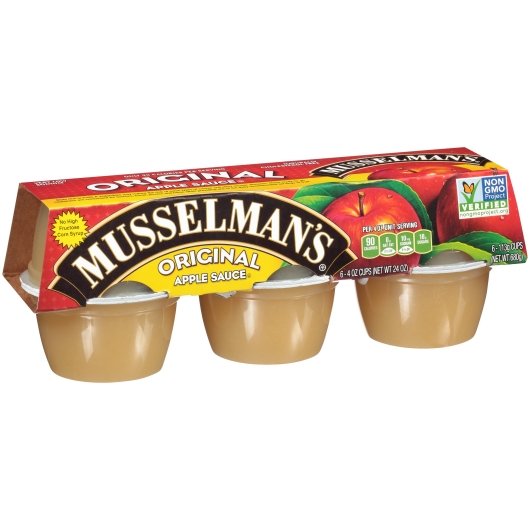 Musselman's Sweetened Applesauce, 12 x 24 oz Case - Dried Fruit & Fruit Snacks