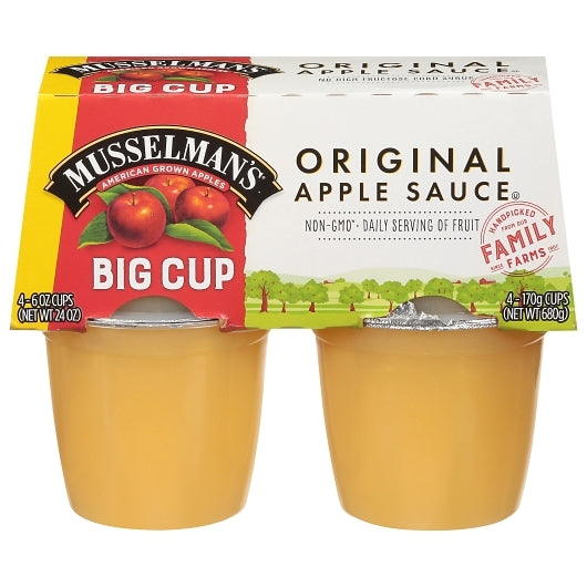 Musselman's Original Applesauce, 12 x 24 oz Case - Fruit & Sides