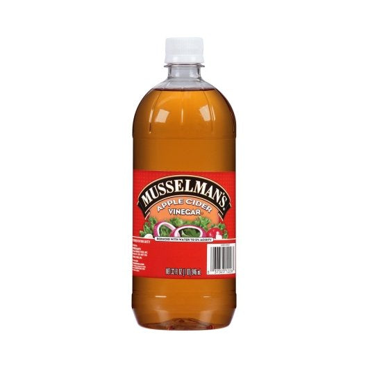 Musselman's Apple Cider Vinegar Bottle, 12 x 32 fl oz Case - Pantry Ingredients