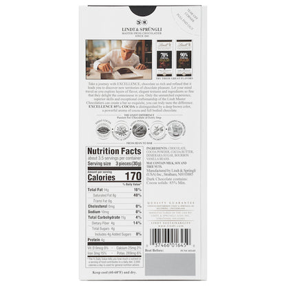 Excellence Chocolate Bar 85% Cocoa, 12 x 12 x 3.5 oz Case - DOT product image 3